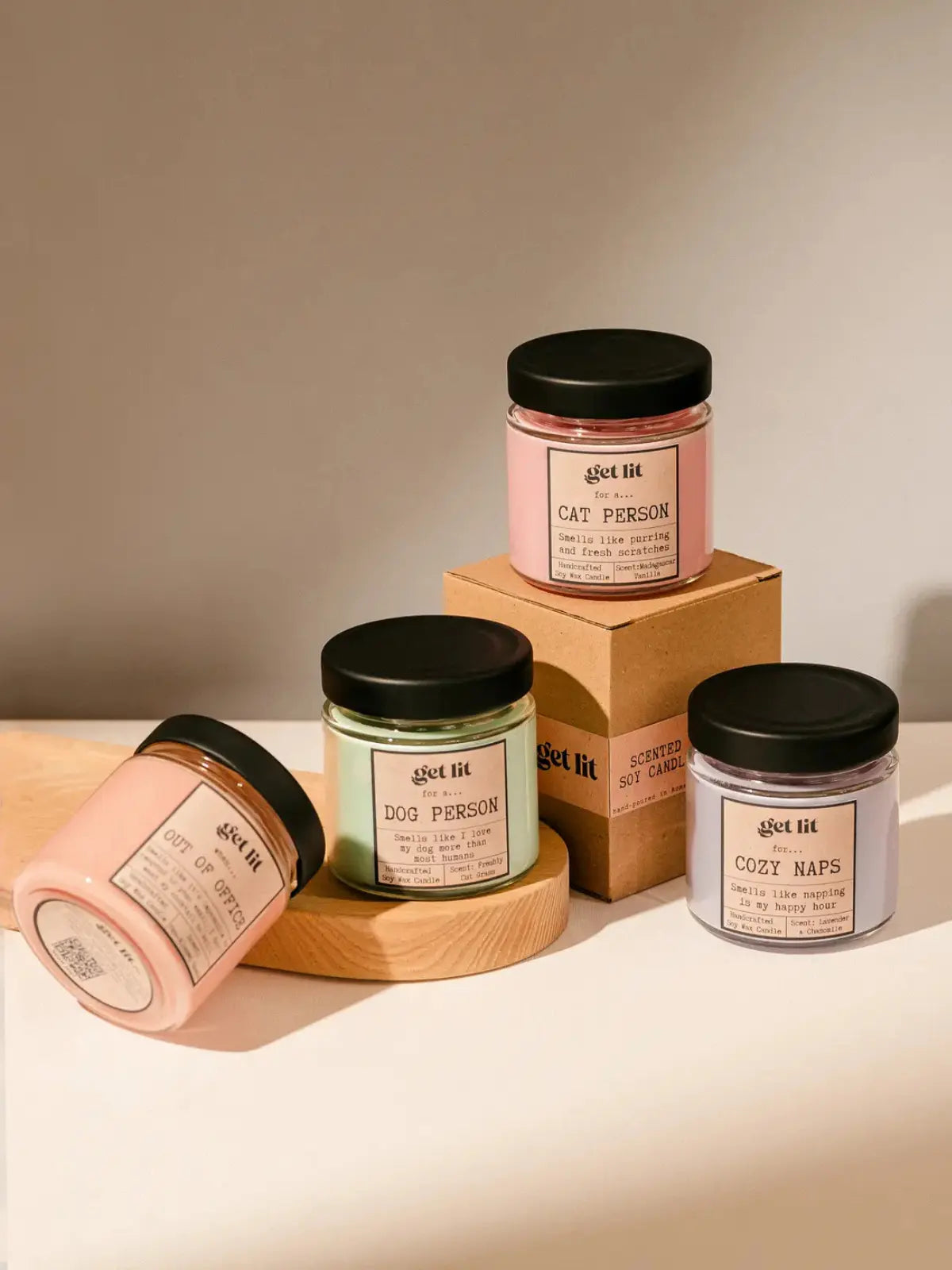 Lumanare parfumata din ceara de soia | Lumanare personalizata | Cadou Corporate | Eticheta personalizata cu logo-ul companiei