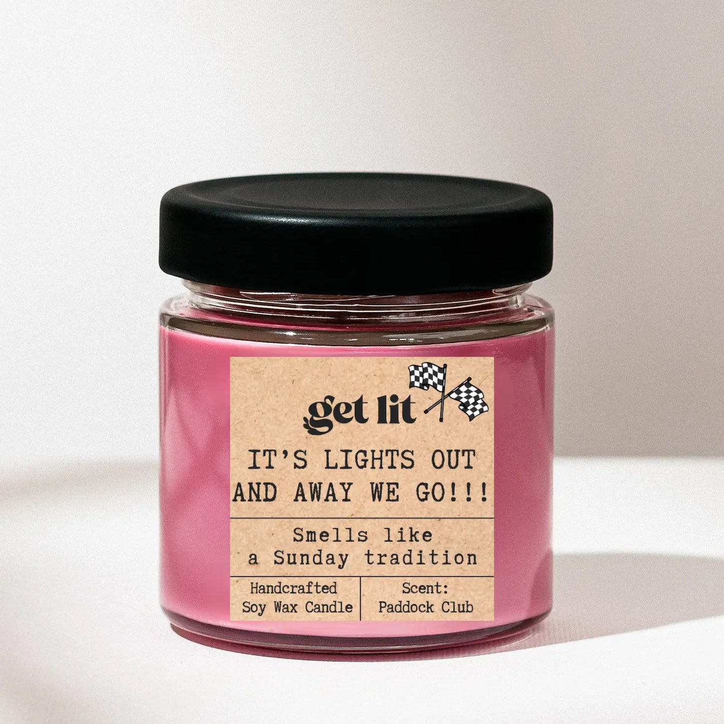 Lumanari parfumate din ceara de soia Get Lit | Handcrafted in Romania | Cadou Iubitor Formula 1 F1