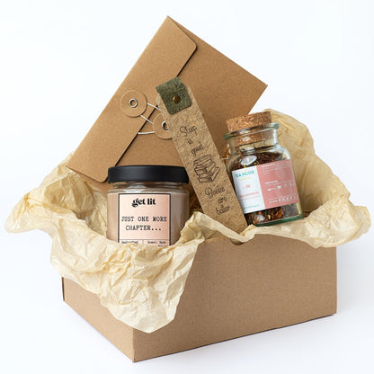 Gift Box | Cadou Iubitor carti | Book Lover | Lumanare parfumata soia | Get Lit