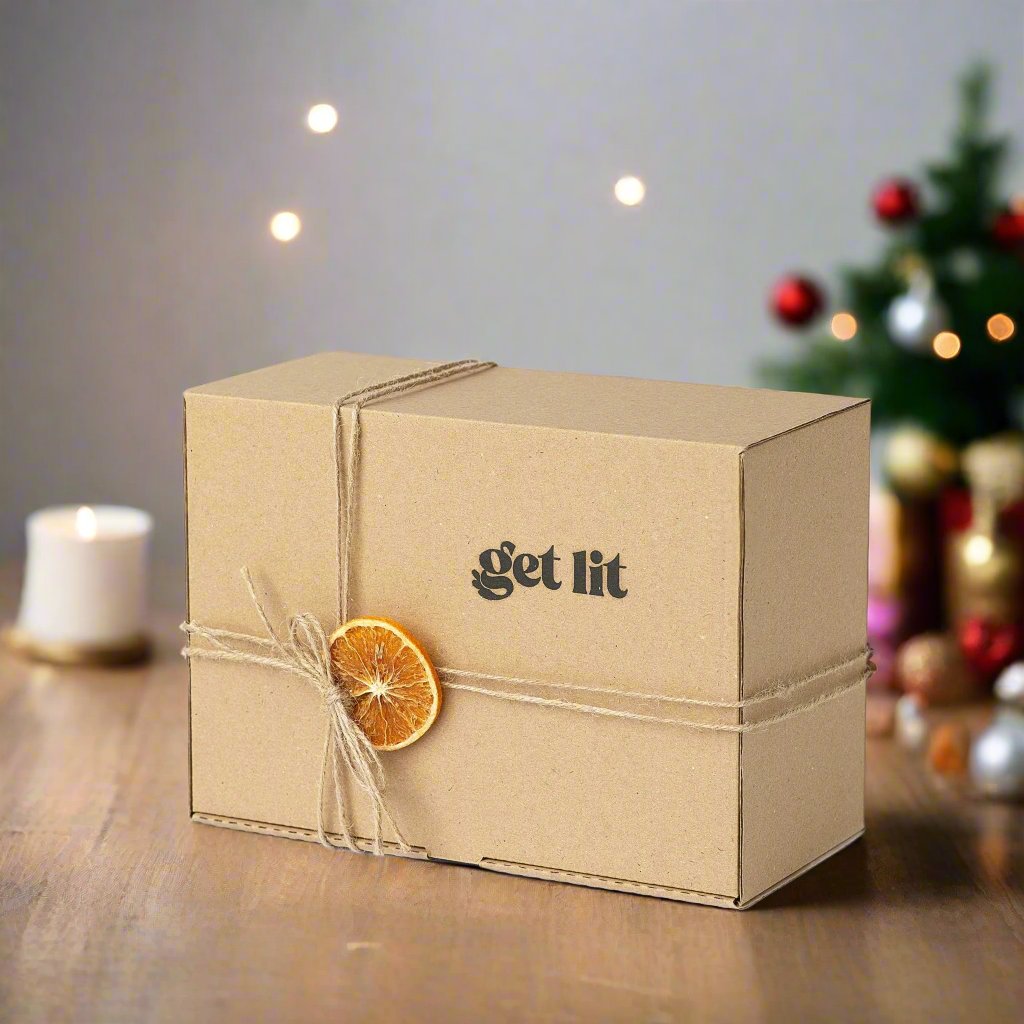 Gift Box pentru El | Cadou iubit | Cadou tata | Cadou barbati | Whiskey | Tabac | Lumanare parfumata Get Lit
