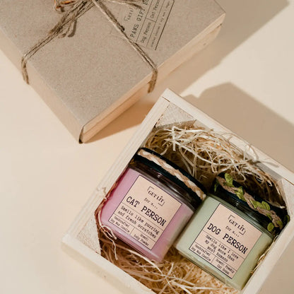 Gift Box lumanari parfumate din ceara de soia Get Lit | Handcrafted in Romania | Cadou Vegan & Eco-Friendly