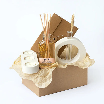 Gift Box Home Sweet Home | Cadou casa noua | Cadou vizita | Cadou aromaterapie | Get Lit