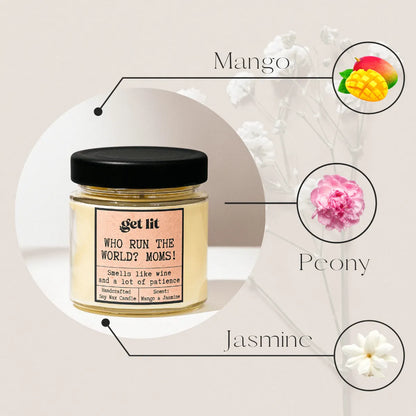 Lumanare parfumata din ceara de soia | Cadou Personalizat Get Lit | Cadou mama | Cadou mamici | Cadou Martie