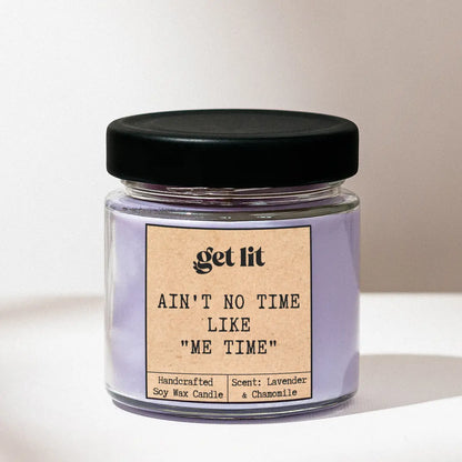 Lumanare parfumata din ceara de soia | Cadou Personalizat Get Lit | Parfum Lavanda Relaxanta 