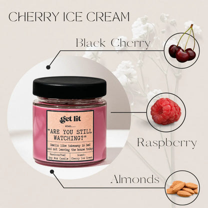 Lumanare parfumata din ceara de soia | Cadou Personalizat Get Lit | Lumanare Netflix | Lumanare Weekend