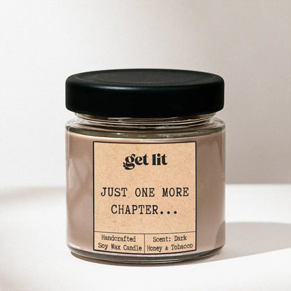 Lumanari parfumate din ceara de soia Get Lit | Handcrafted in Romania | Cadou Iubitor Carti
