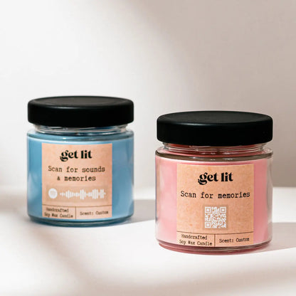 Lumanare parfumata din ceara de soia | Lumanare personalizata | Cadou Corporate | Eticheta personalizata cu logo-ul companiei