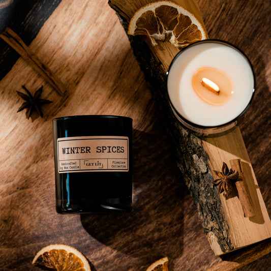 Lumanari parfumate din ceara de soia Get Lit | Handcrafted in Romania | Cadou Vegan & Eco-Friendly